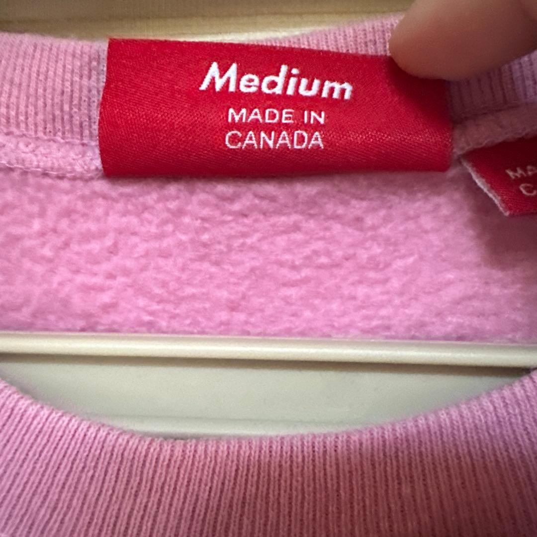 Supreme small box logo crewneck ピンク　M