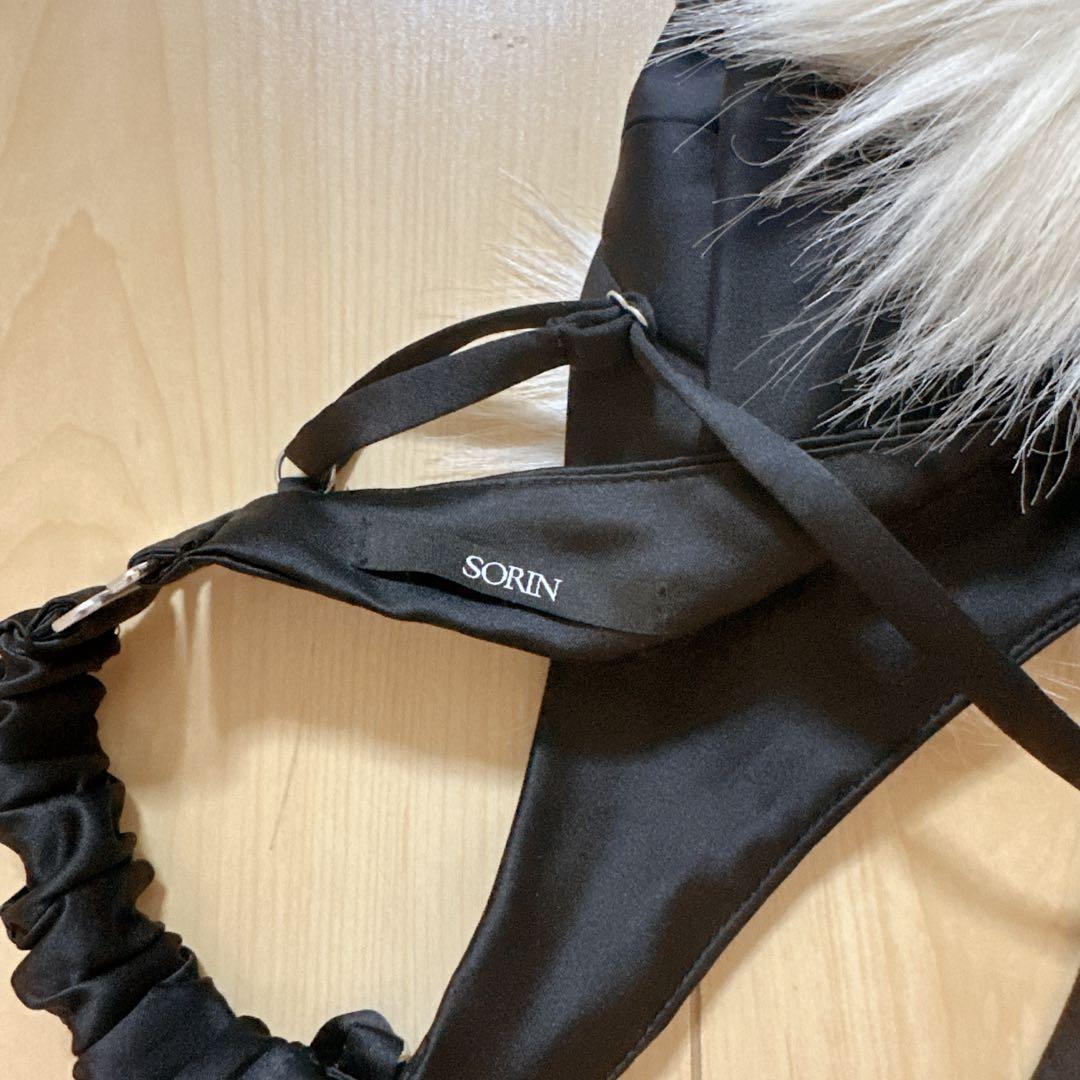 トップス SORIN Fur Ribbons Decorated Bustier