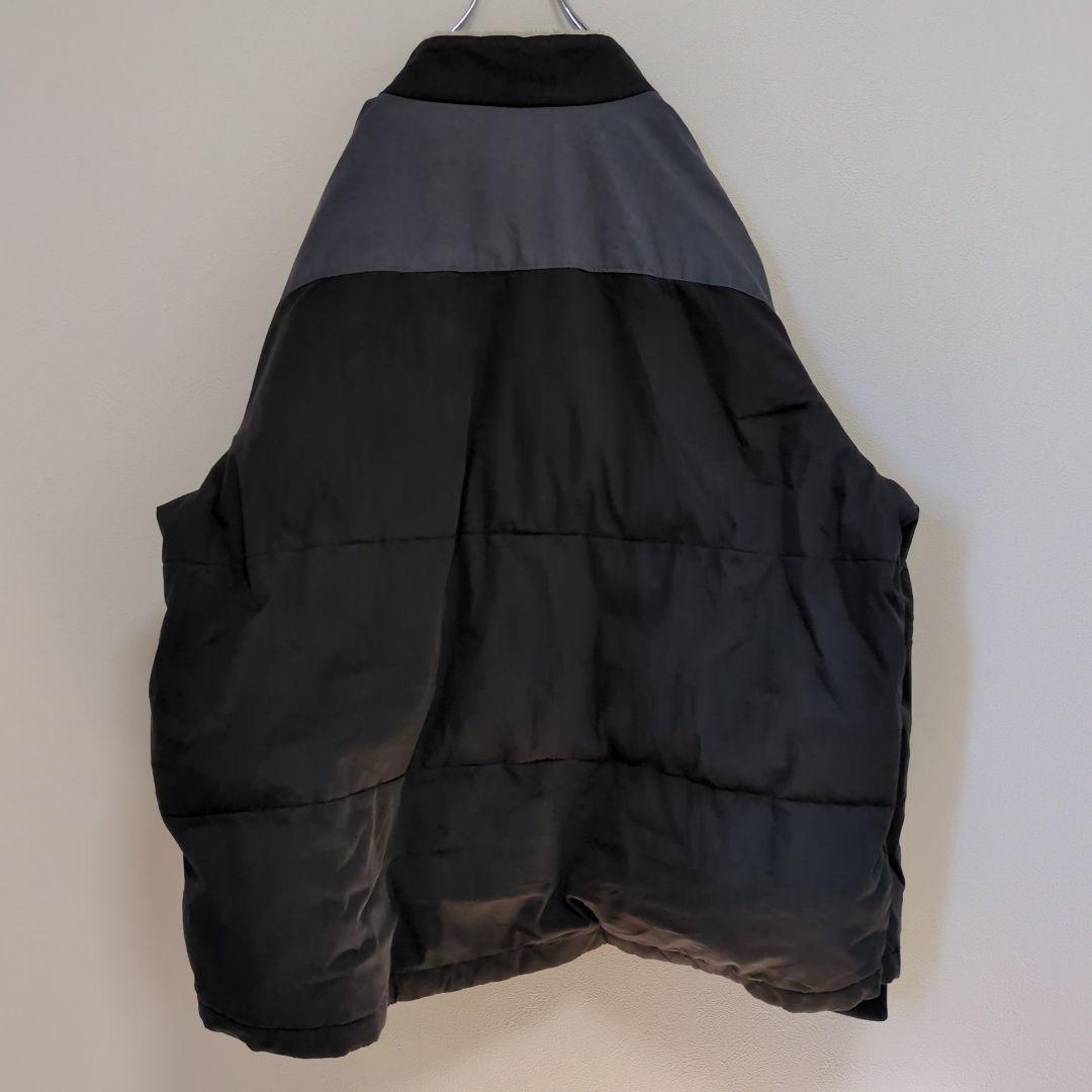 F48【US輸入】リーバイス　ダウンジャケット【メンズ3XL】ブラック　グレー