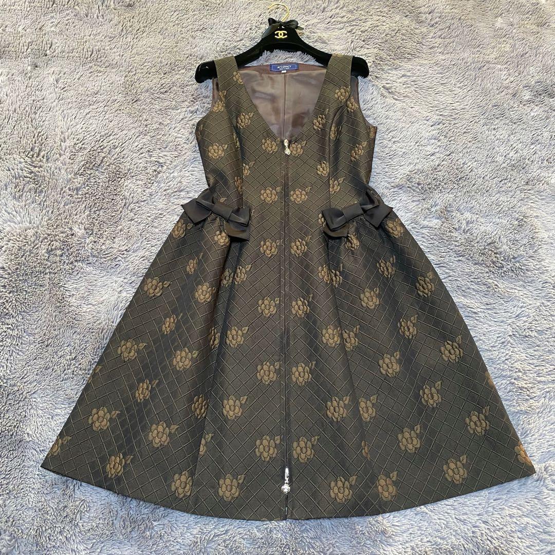 エムズグレイシー キルティング カメリア ダブルジップ ジャンパースカート40