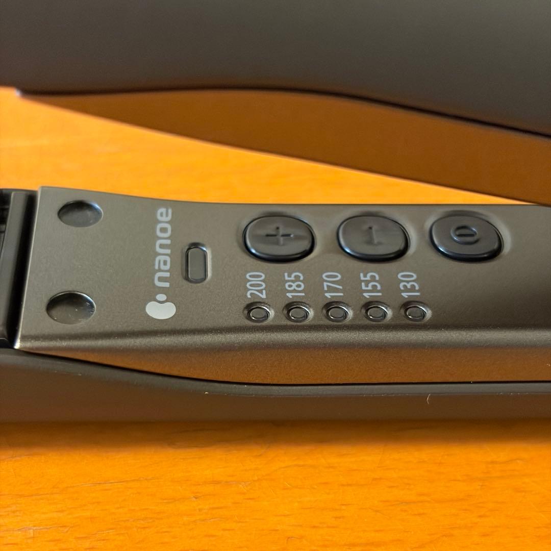 パナソニック ストレートヘアアイロン ナノケア ブラック EH-HS0J