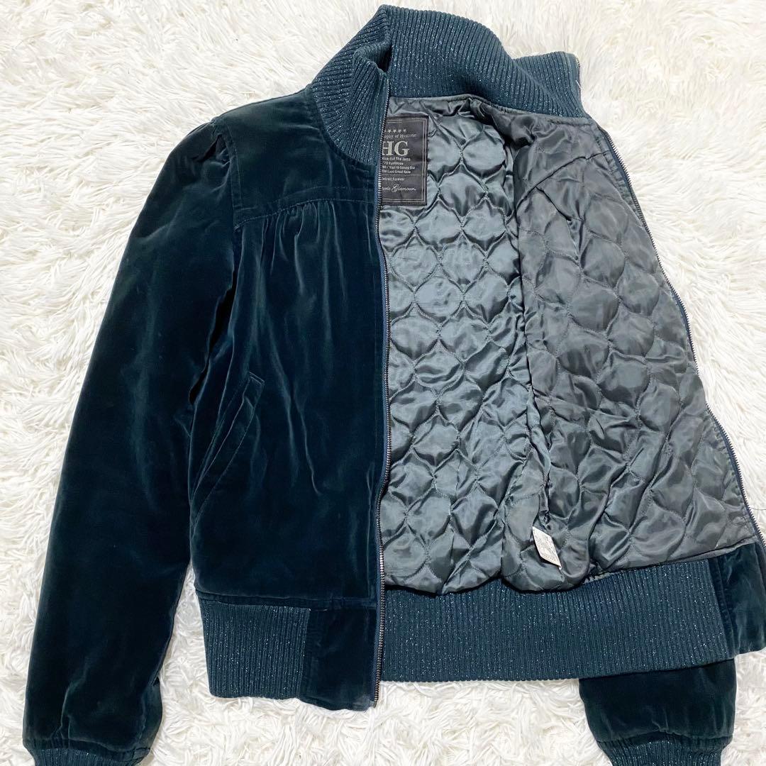 【極美品】ヒステリックグラマー ヒスガール ベロア スタジャン ブルゾン