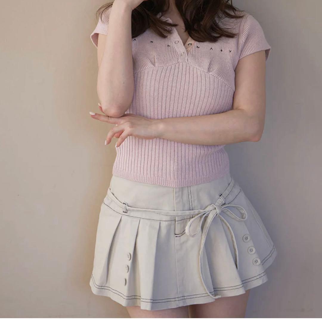 Kika button mini skirt sサイズ