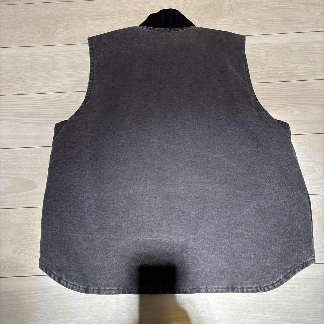 【希少グレー・Lサイズ】カーハート ダックベスト V02 029 メキシコ製