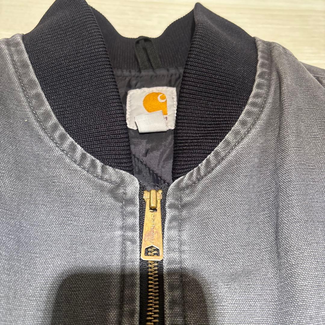 【希少グレー・Lサイズ】カーハート ダックベスト V02 029 メキシコ製