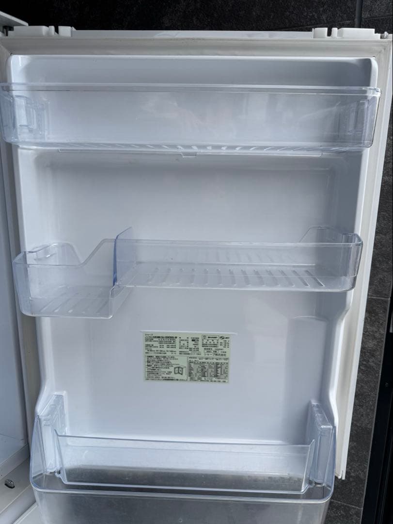 両開きシャープ 3ドア冷蔵庫 SJ-GW35G 350L 2021年製