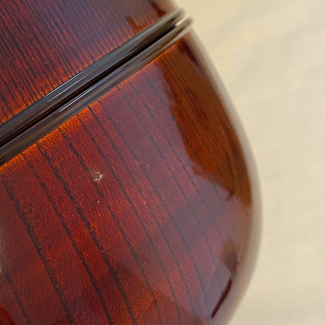 【喰篭・食籠】　岡本陽斎造　陽斉造　菓子器　欅　けやき　溜塗り　漆器　茶道具