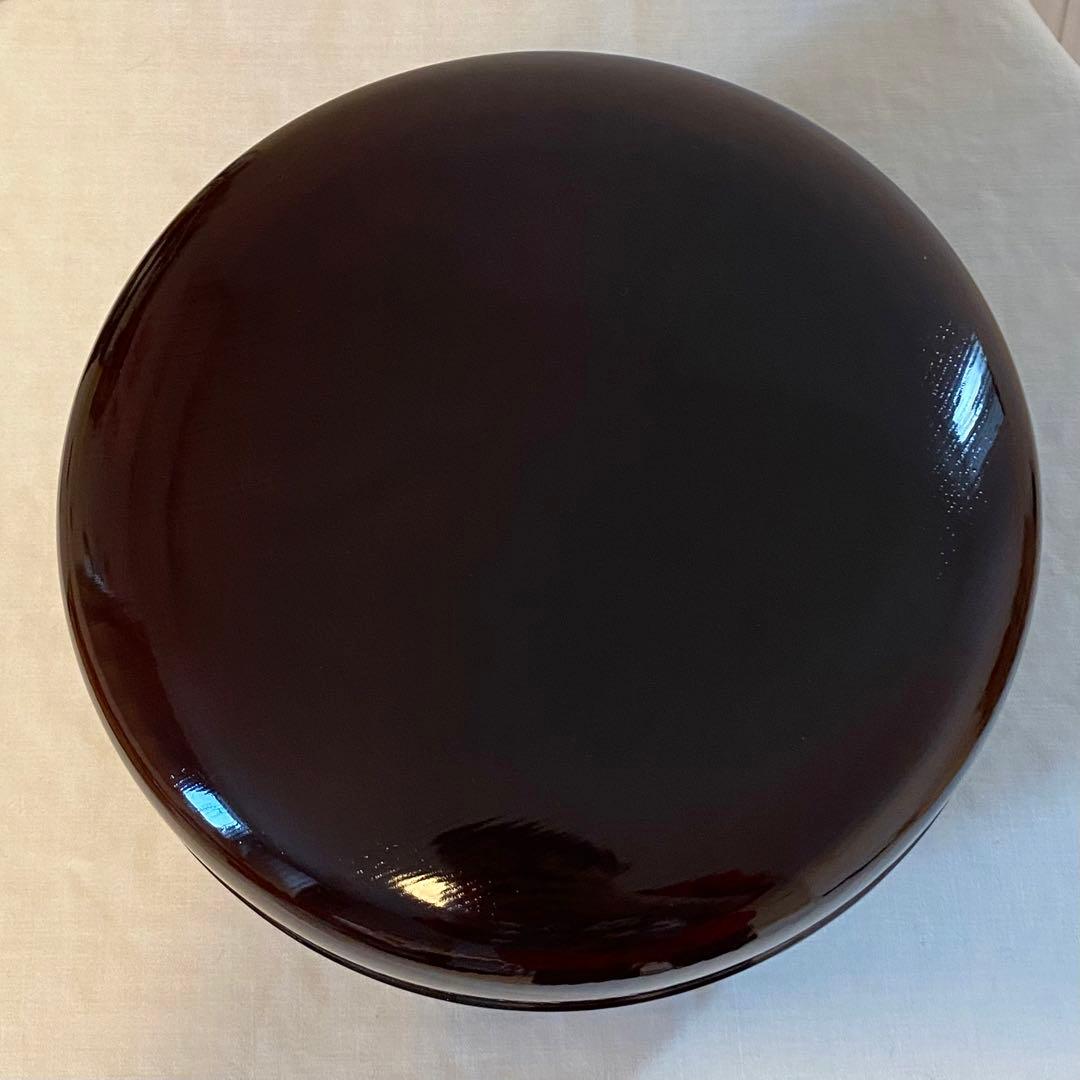 【喰篭・食籠】　岡本陽斎造　陽斉造　菓子器　欅　けやき　溜塗り　漆器　茶道具