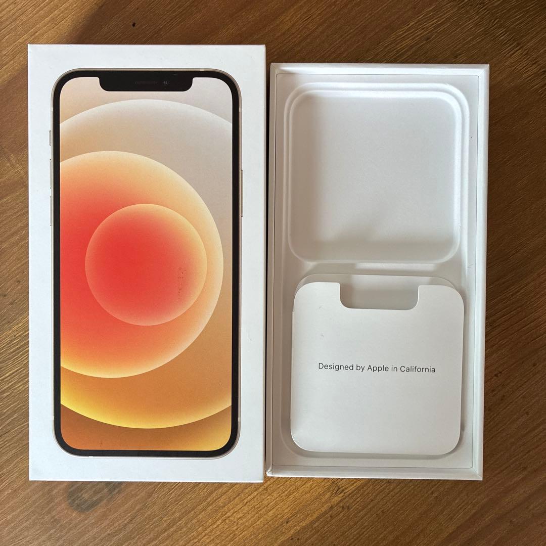 iPhone12 128GB ホワイト SIMフリー 背面割れあり