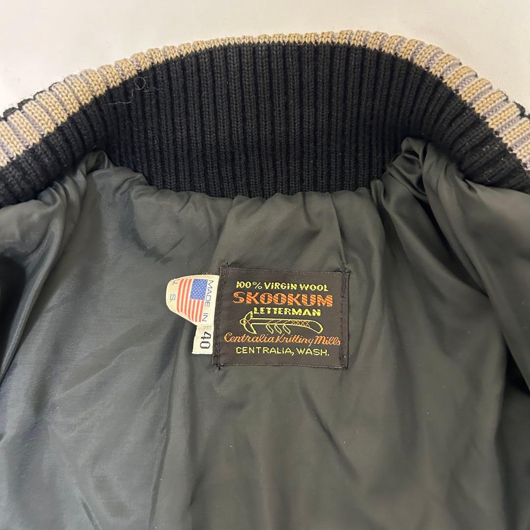 ケ*タ様 良品✨ SKOOKUM USA製 40 スタジャン アワードジャケット