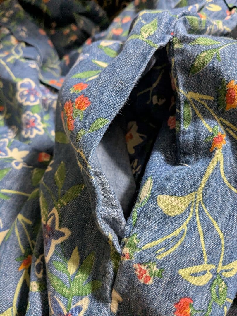 45R フォーティーファイブアール 花柄 デニムチュニック