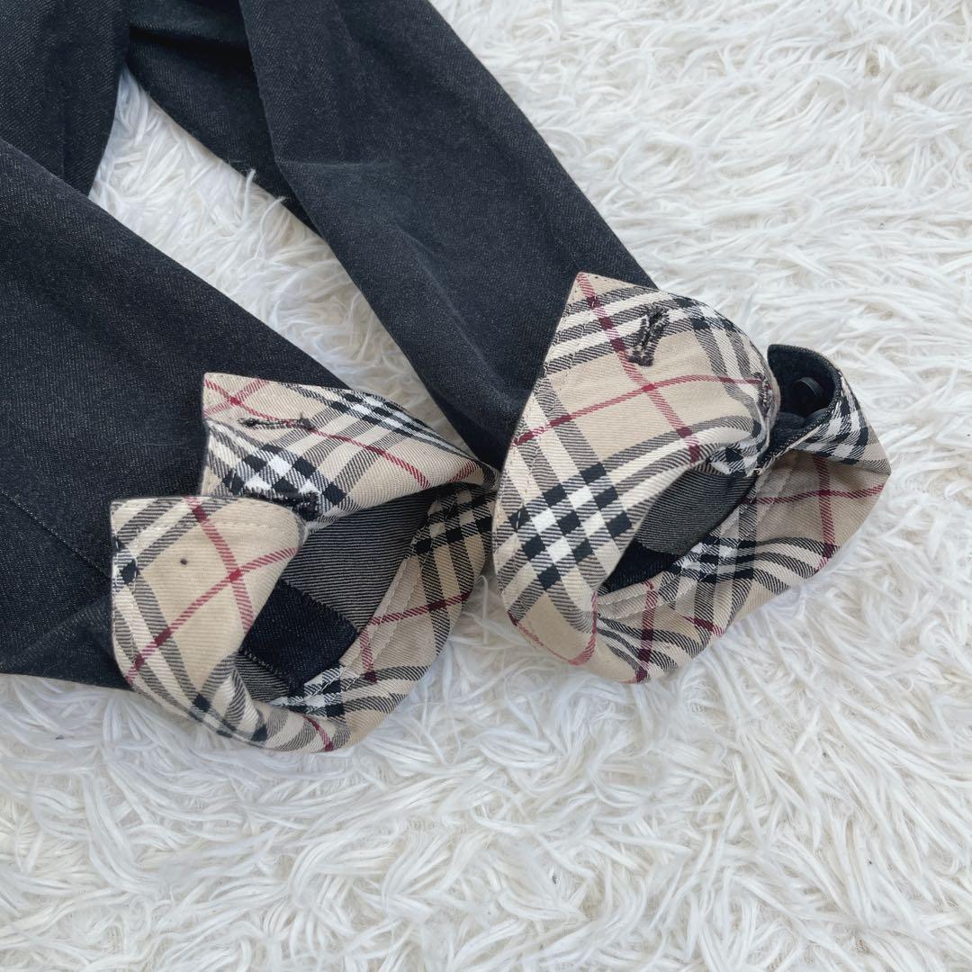 バーバリー ノバチェック ライナー付きデニムジャケット ダブル Gジャン2way