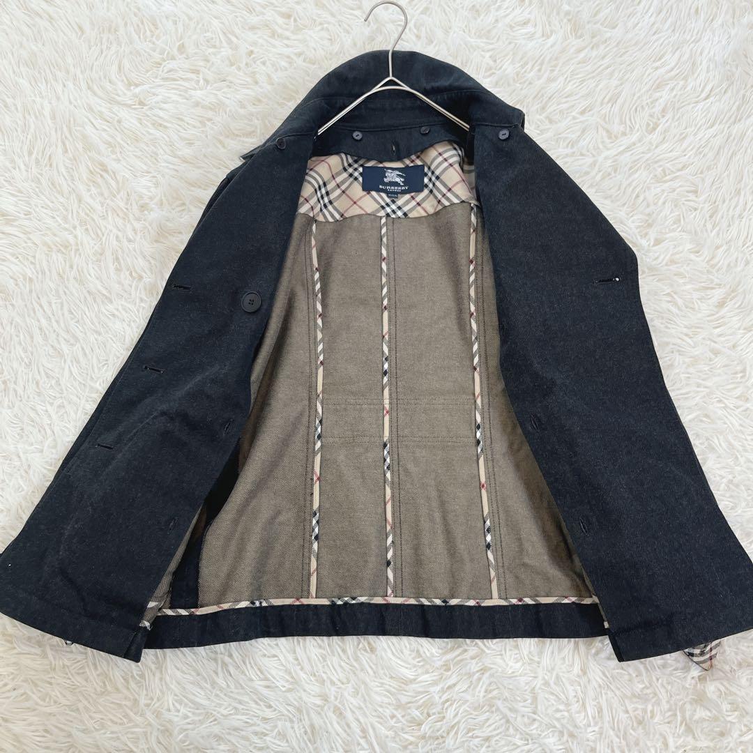 バーバリー ノバチェック ライナー付きデニムジャケット ダブル Gジャン2way