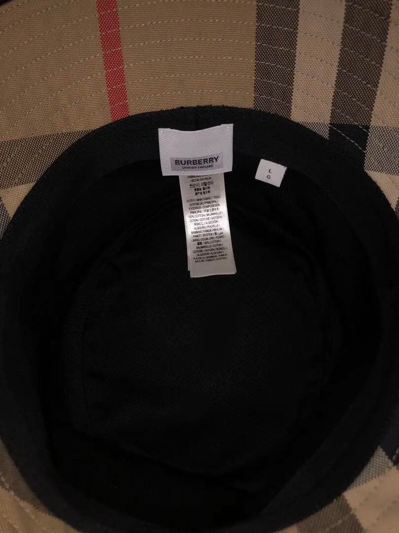 バーバリー エグザジェレイティッドチェック コットン バケットハット