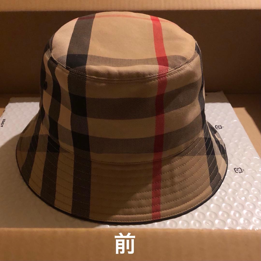 バーバリー エグザジェレイティッドチェック コットン バケットハット