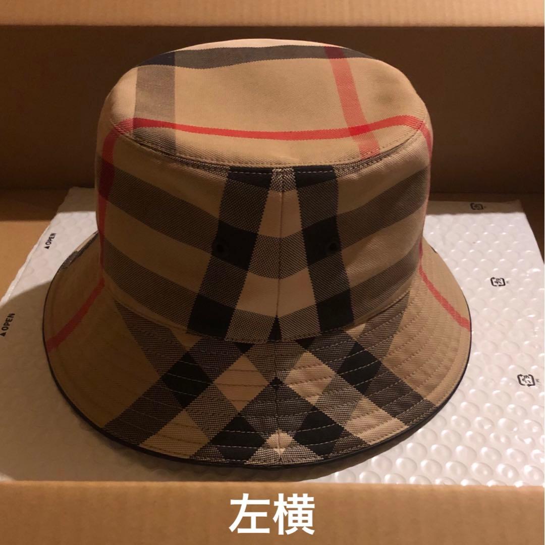 バーバリー エグザジェレイティッドチェック コットン バケットハット