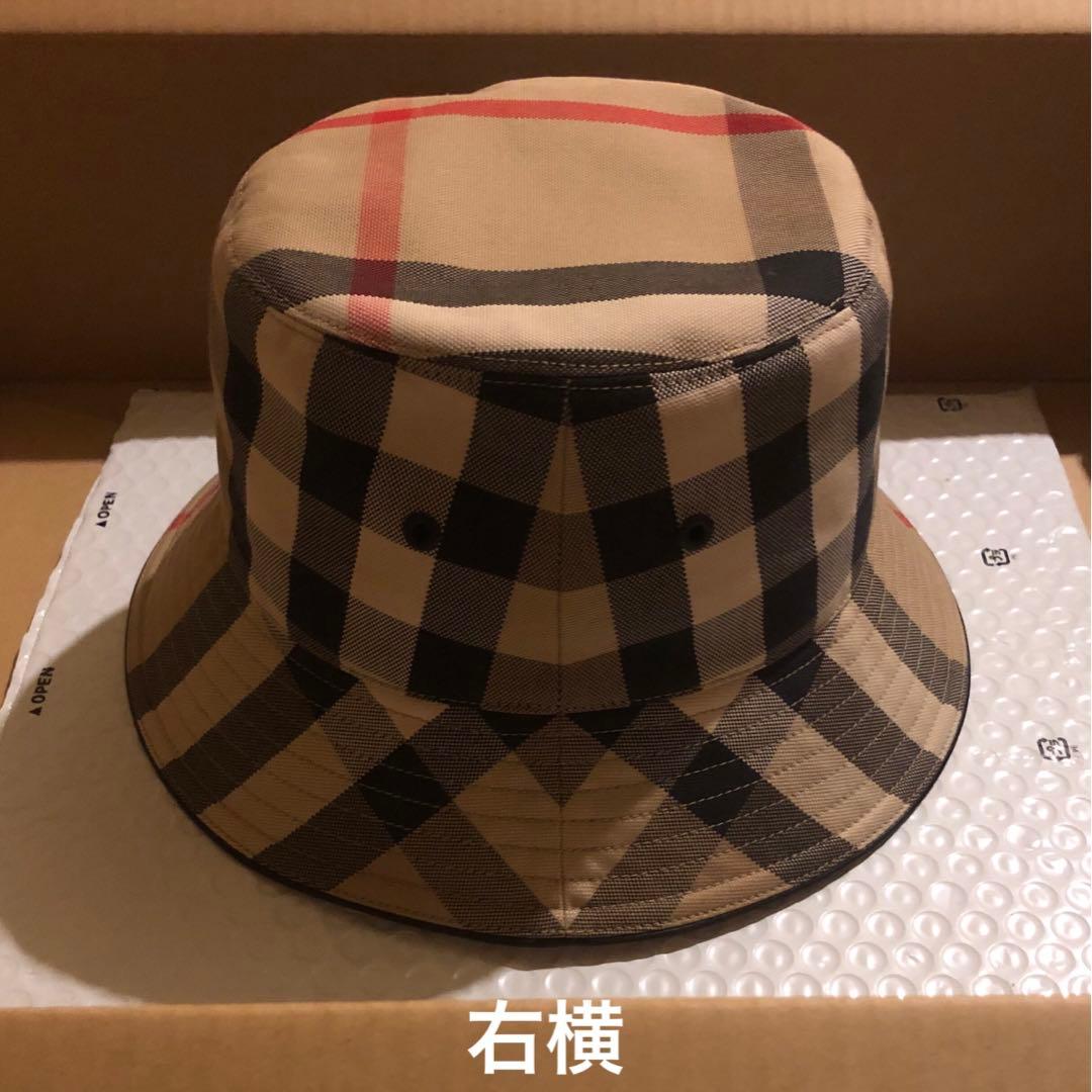 バーバリー エグザジェレイティッドチェック コットン バケットハット