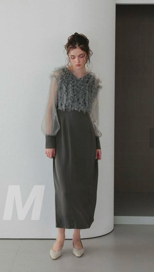 ★新品★ドリードール　フリルブラウスセットドレス　結婚式　パーティー　お呼ばれ