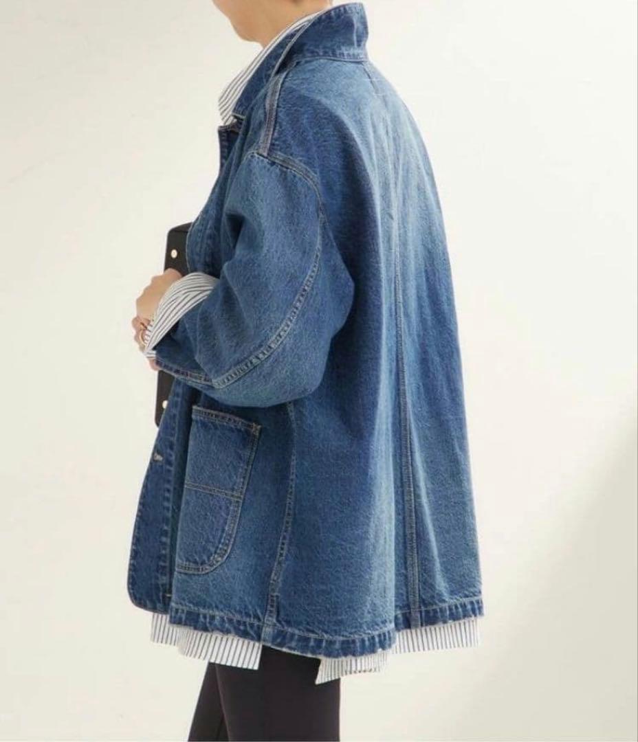 プラージュplage デニムジャケット　coverallカバーオール　38