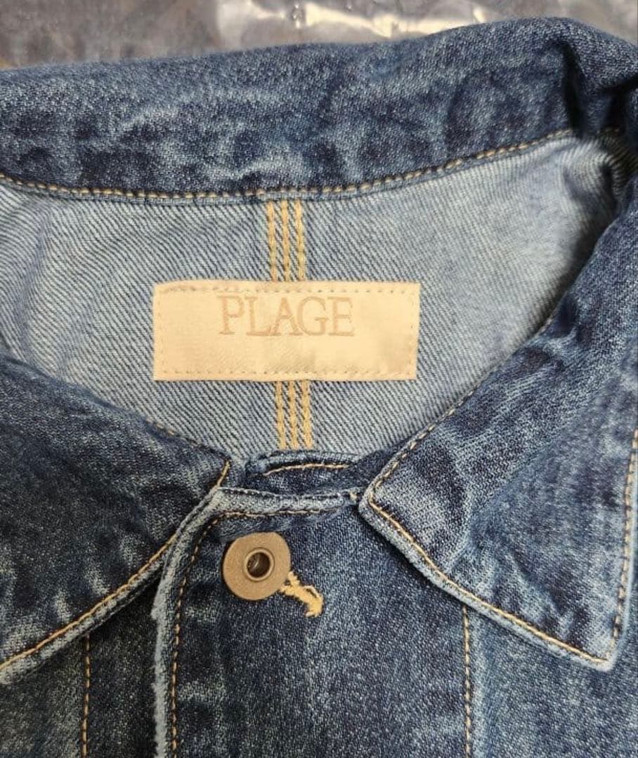 プラージュplage デニムジャケット　coverallカバーオール　38