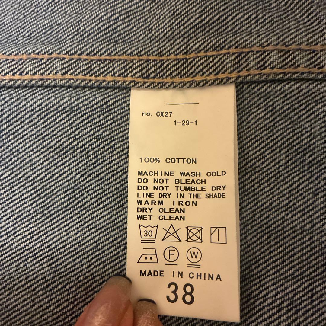 プラージュplage デニムジャケット　coverallカバーオール　38