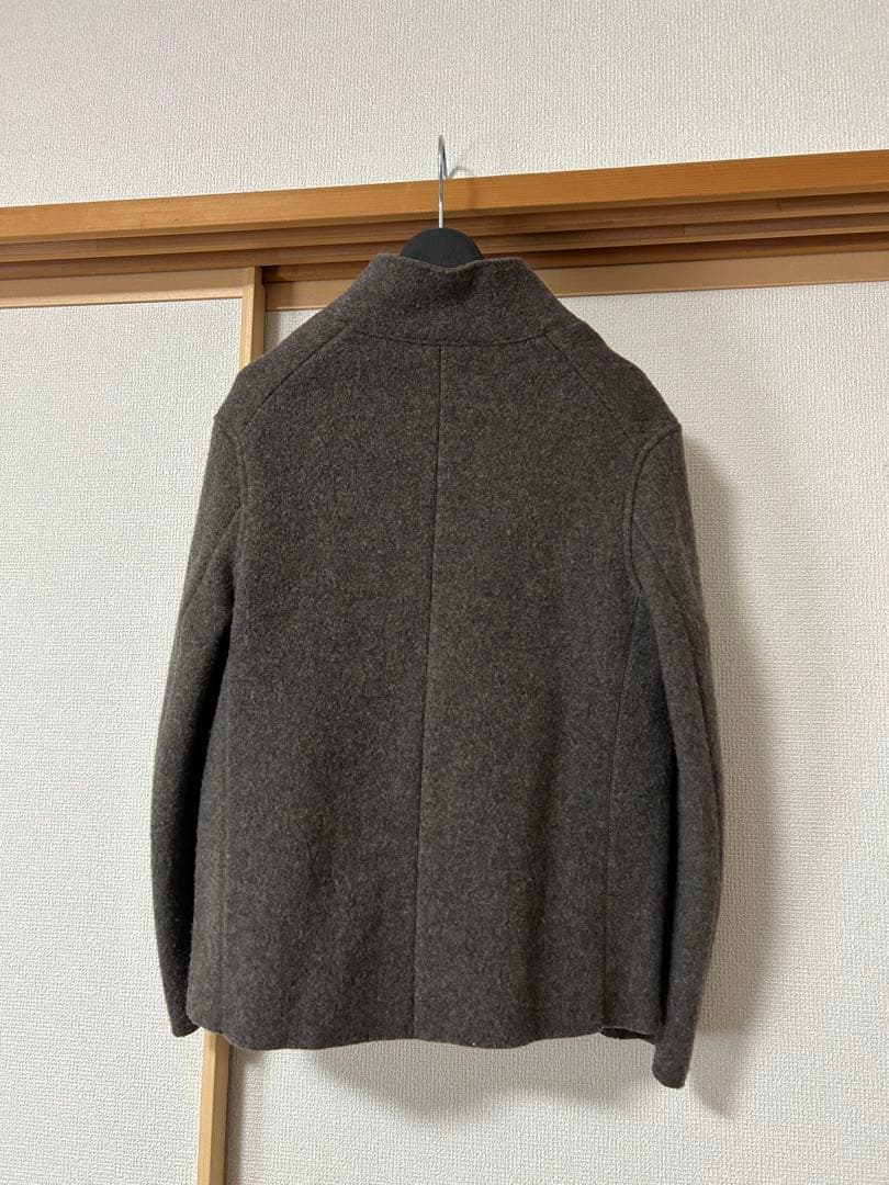 R&D.M.Co- ウール フェルト ブラウン テーラードジャケット