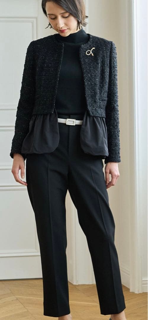 ANAYI アナイ　ラメツイード　セットアップ　ジャケット、スカート　　38