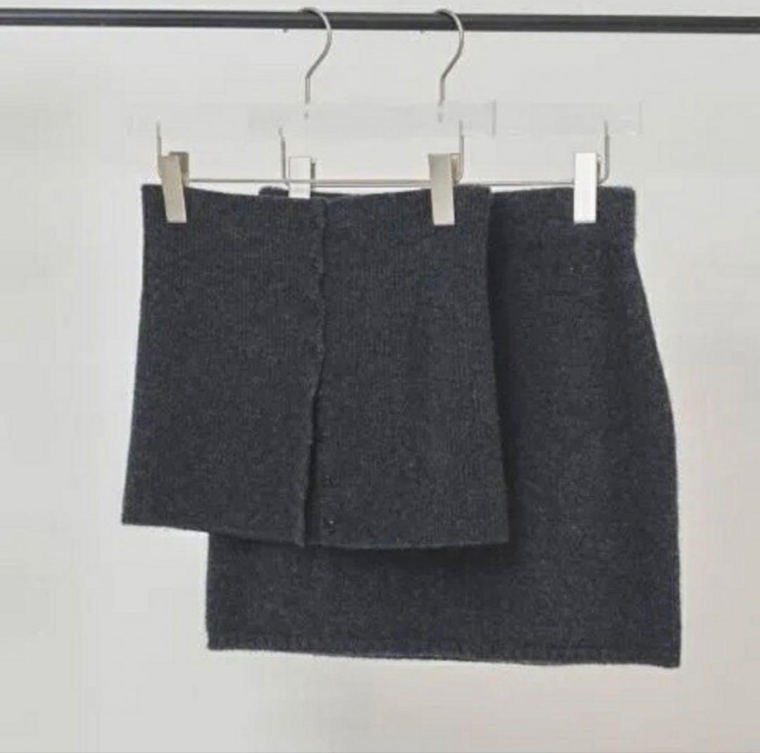 TODAYFULレイヤードニットスカート Layered Knit Skirt