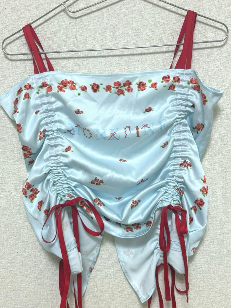 【かきぶちもものちゃん着用】monepine 「オリジナルプリントビスチェ」