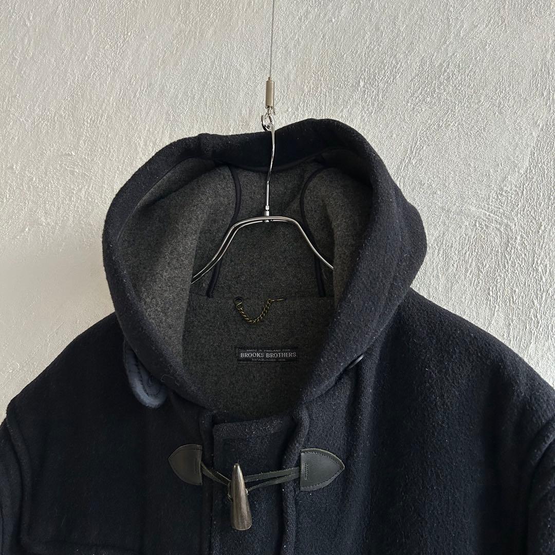 80S イングランド製 Brooks Brothers ダッフルコート ネイビー