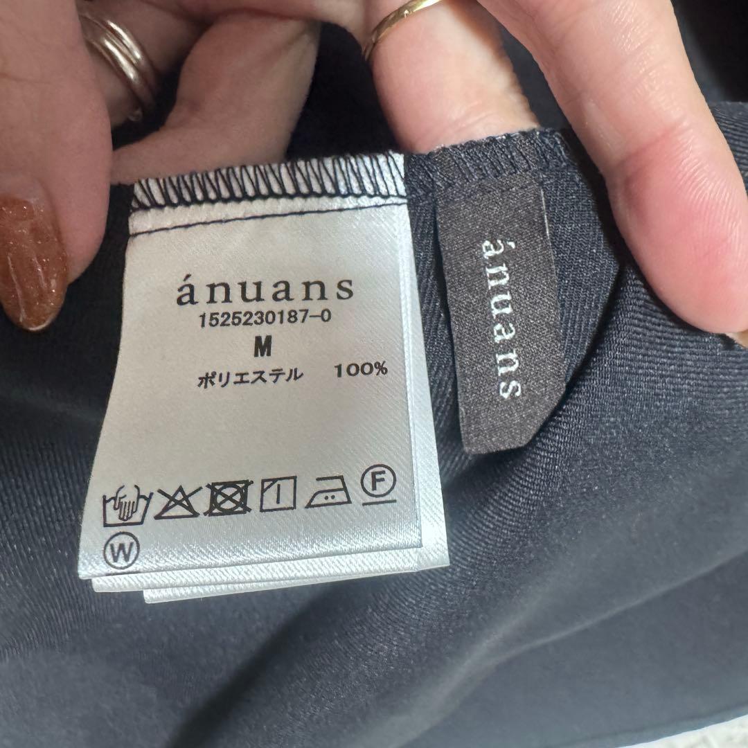 完売 25年 anuans ツイストギャザーワンピース 定価2.3