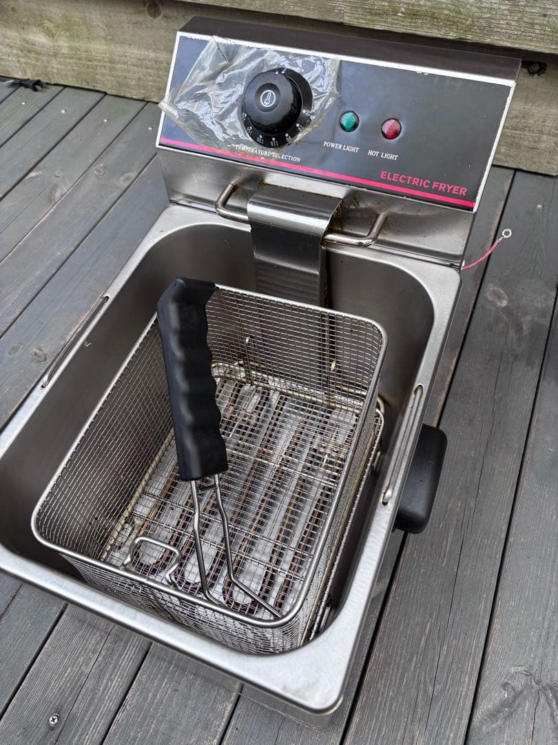 電気フライヤー ダイヤル式温度調整