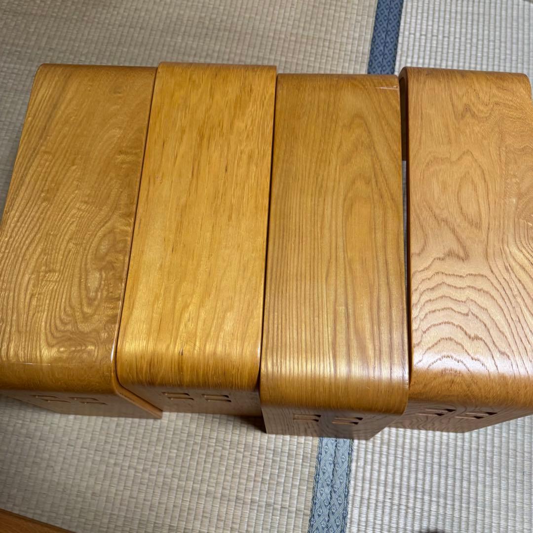 【送料込】光製作所 木製　高級座椅子　4脚セット　和室　昭和レトロ　肘置き