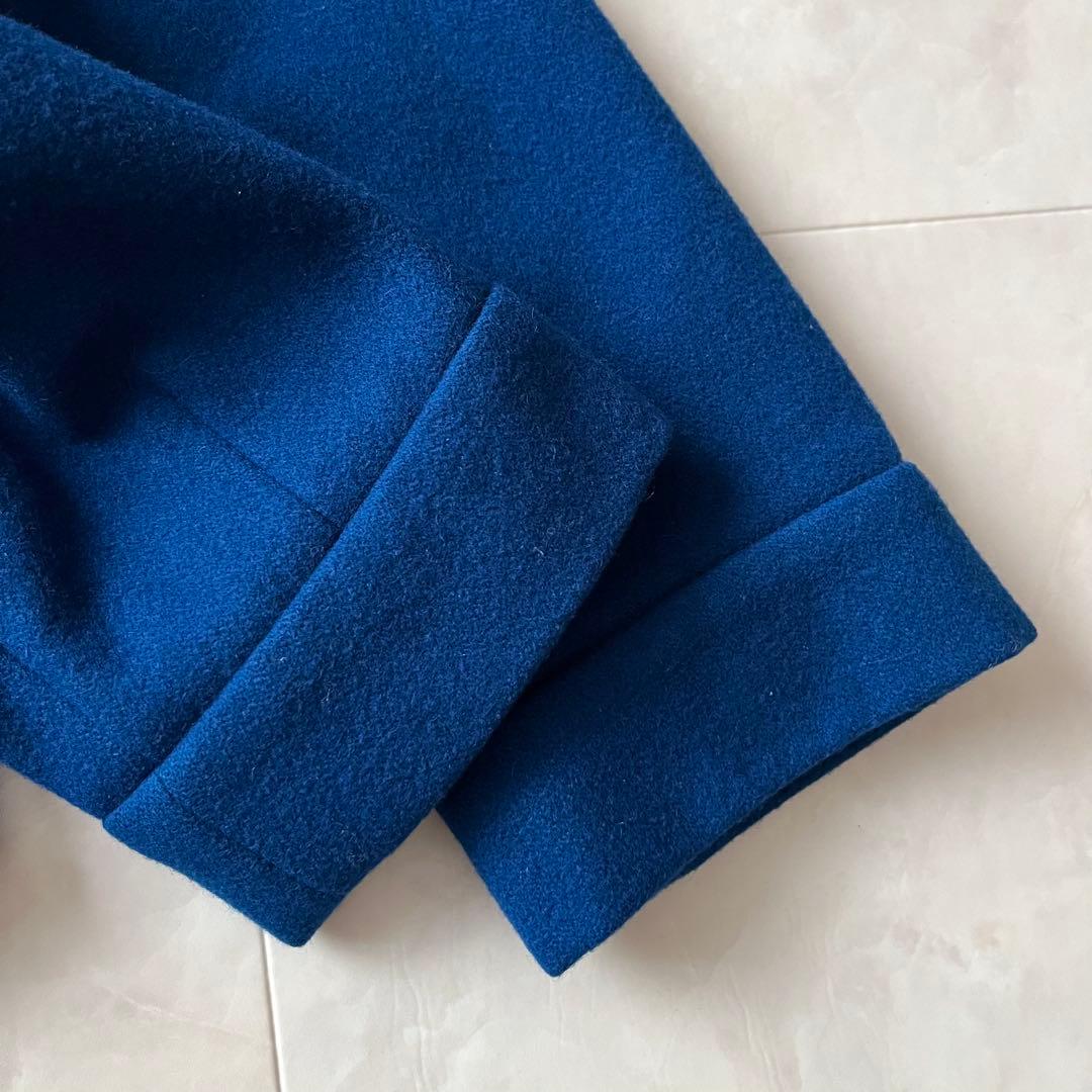 美品✨ドリスヴァンノッテン　ノーカラージャケットロイヤルブルー　フランス製36