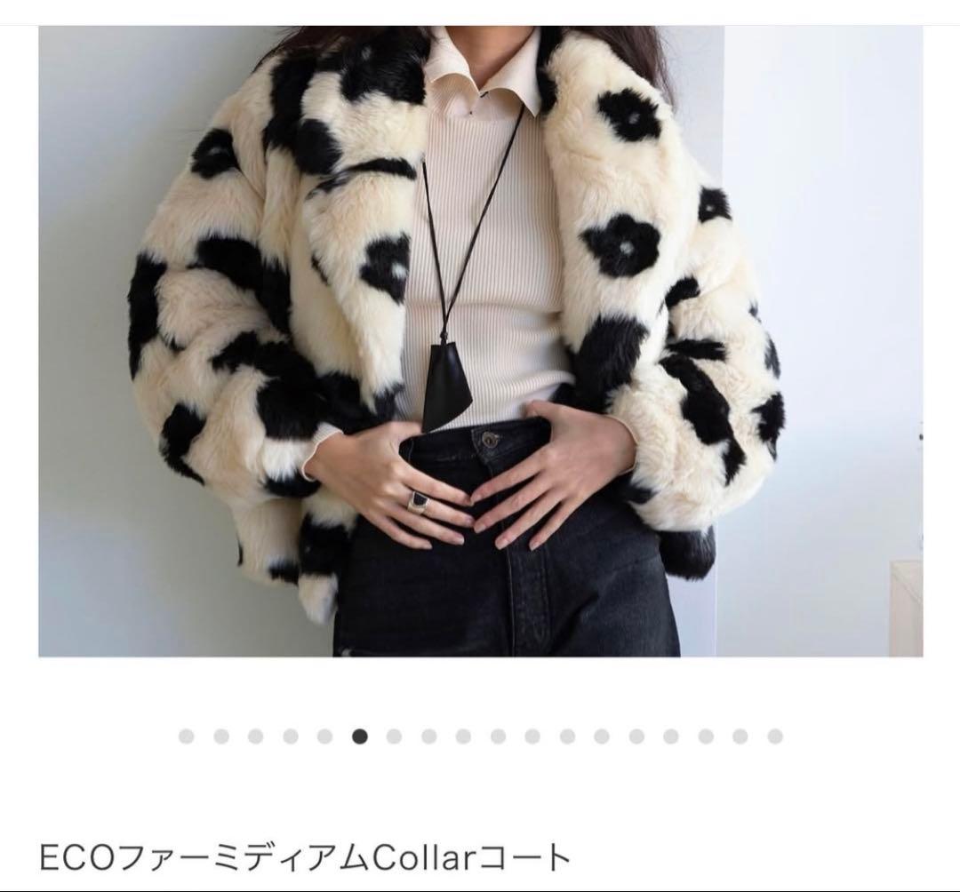 ECOファーミディアムCollarコート