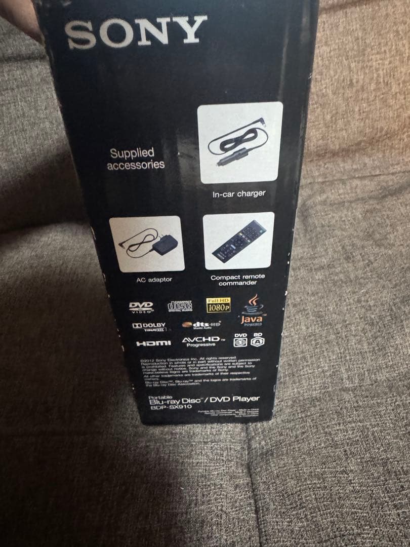 SONY ポータブル Blu-ray/DVDプレーヤー BDP-SX910