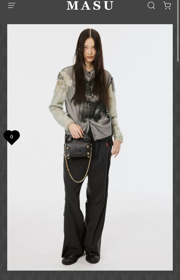 パンツ MASU RED ANGEL WIDE TROUSERS - BLACK 44