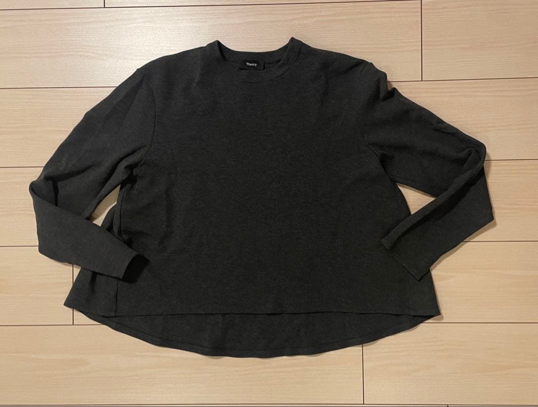 【セオリー 】Aライン プルオーバー ダンボール ニット 洗える S❗️