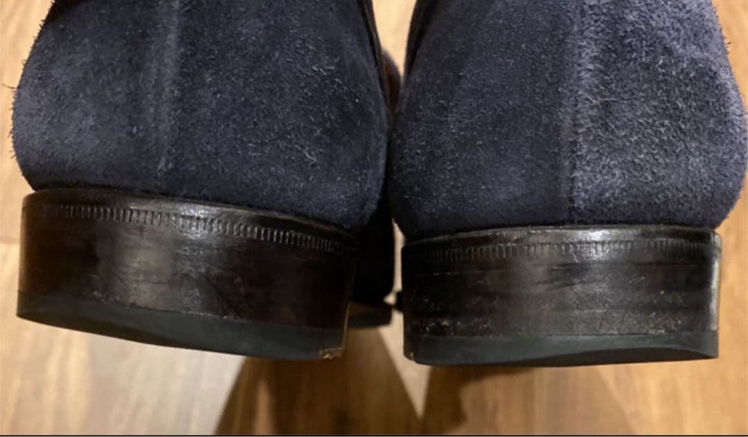 カルミナ スエード ローファー （US7 ネイビー）