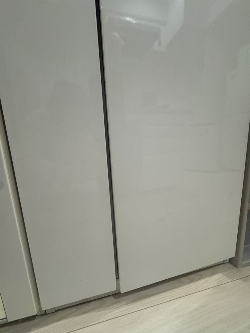 ニトリ★ワードローブ洋服ダンス/ホワイト白/鏡付き