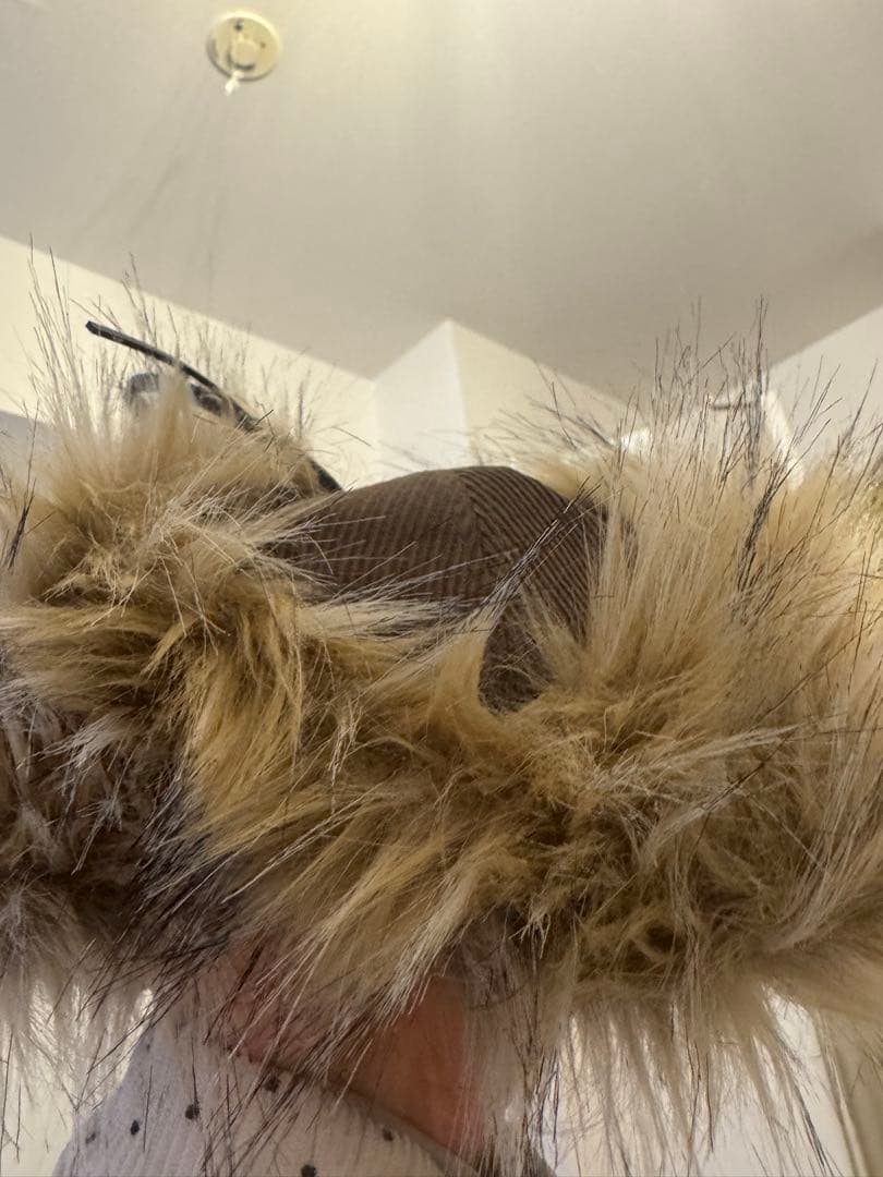 open Yy ファーキャップ ブラウン