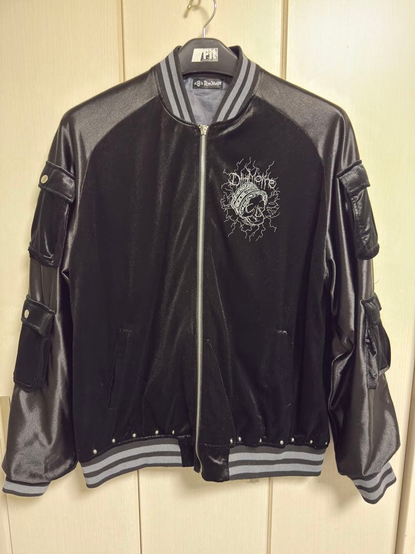 DimMoire Messy Bonesベロアスカジャン Black