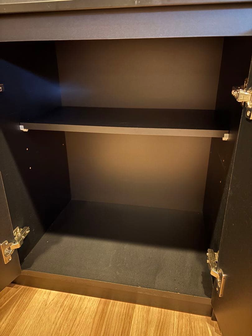 【miyu様】大川家具 キッチンボード エレガンスブラック