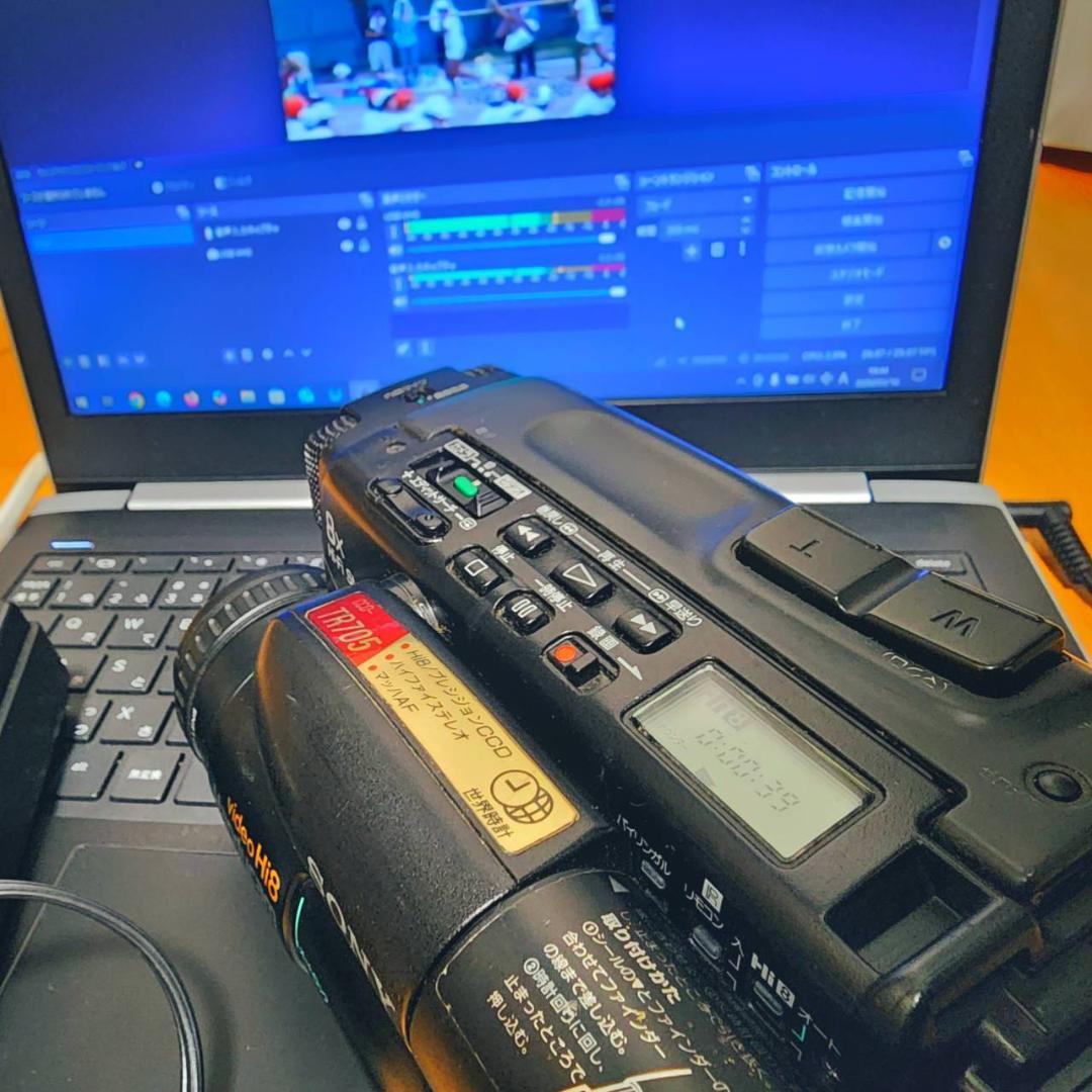 【動作確認済】希少 高画質 SONY Hi8 CCD-TR705 説明書 箱 他