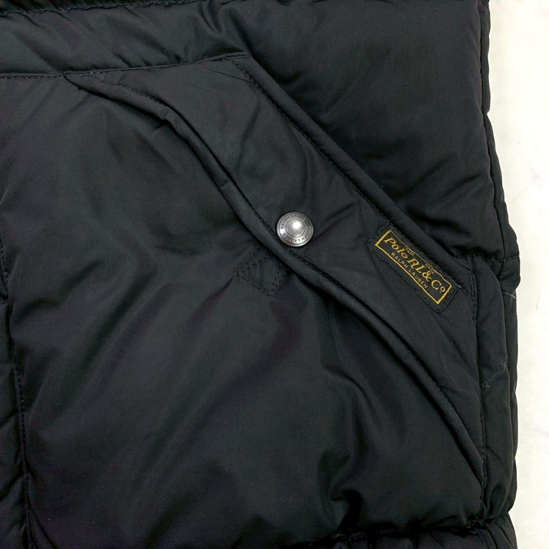 ポロラルフローレン ダウンベスト ポニー刺繍 ブラック M　E046