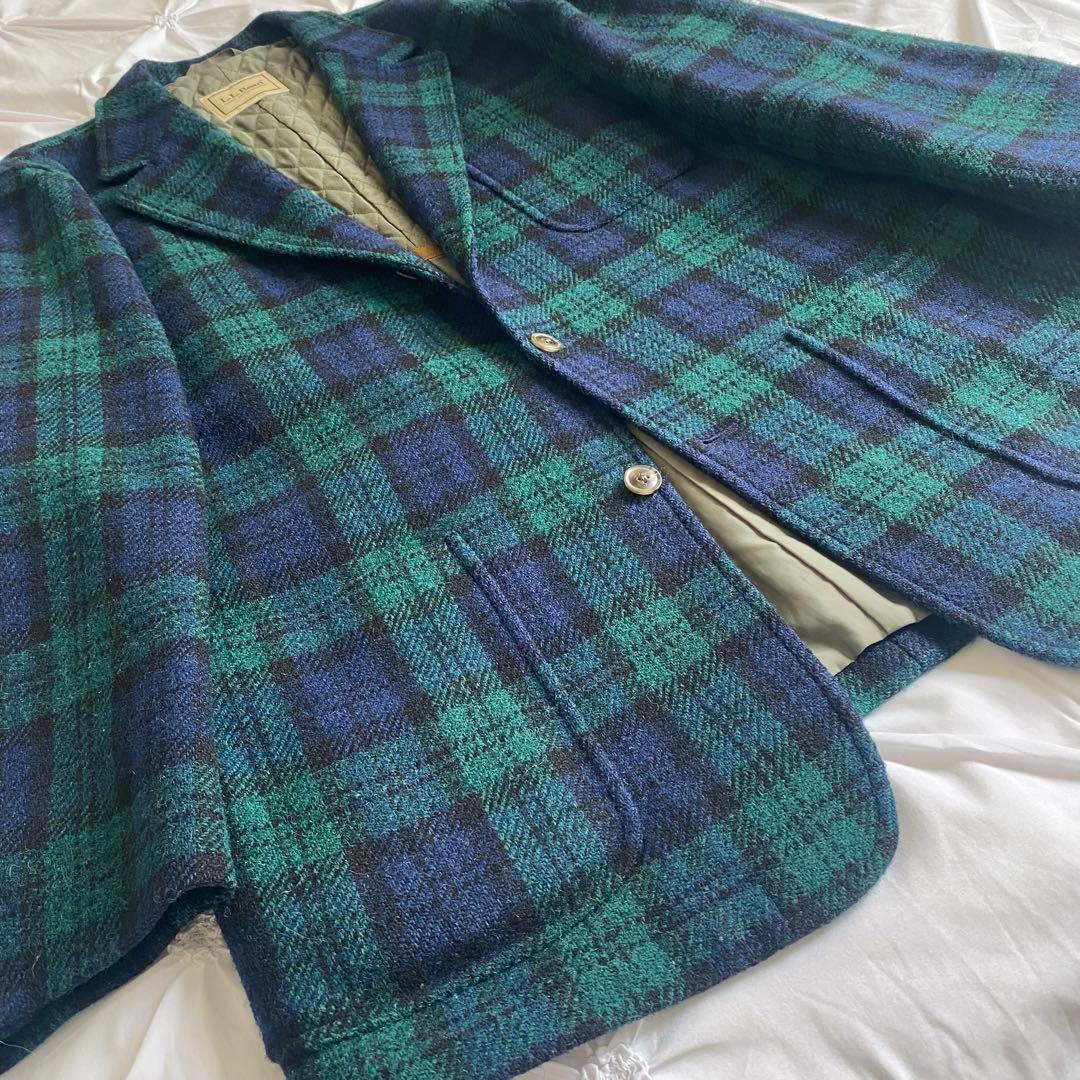 専用 80s llbean テーラードジャケット ブラックウォッチ Lサイズ