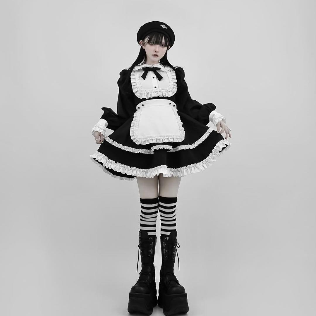 DimMoire ディムモアール 絶メイドワンピース black&white