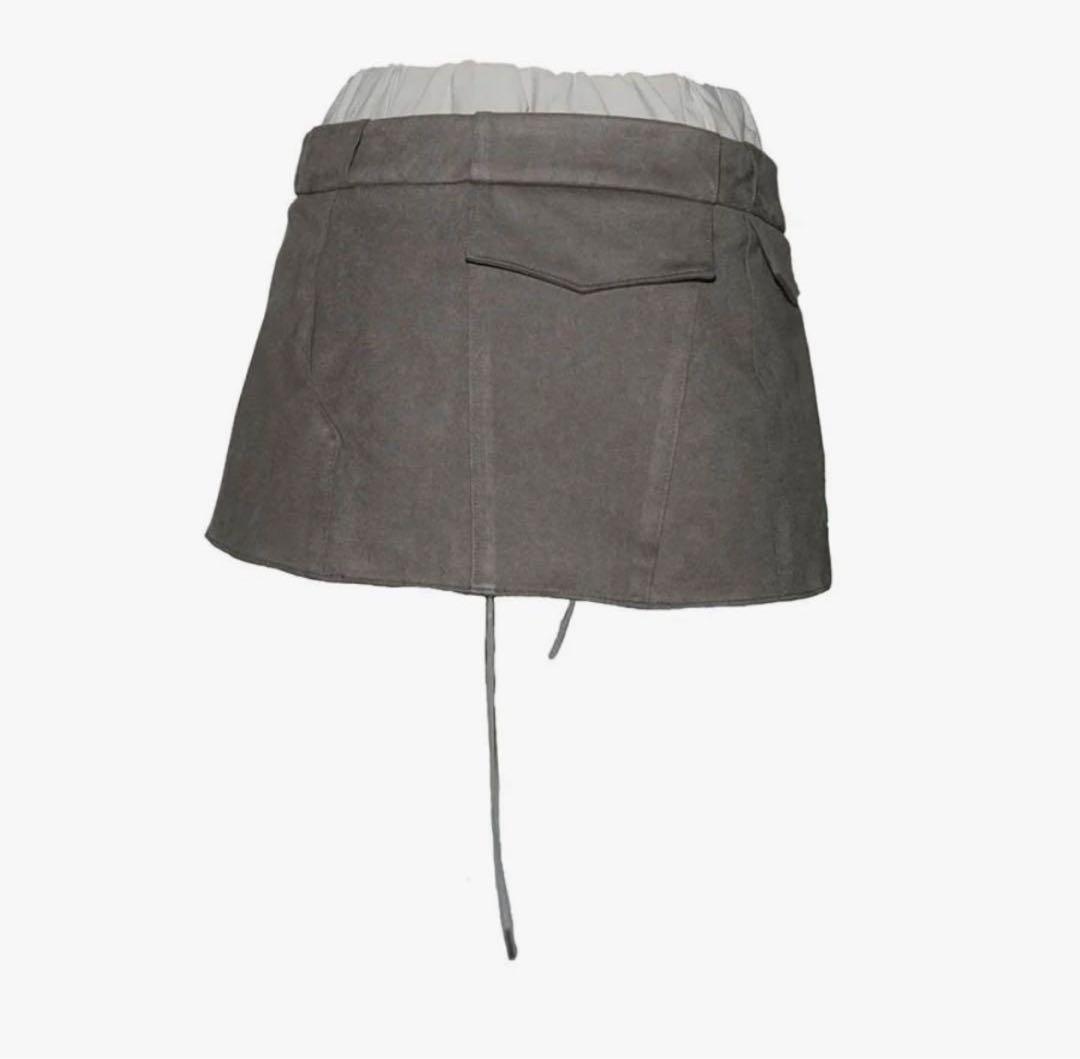 スカート S suede wrap skirt THEREDTHREAD