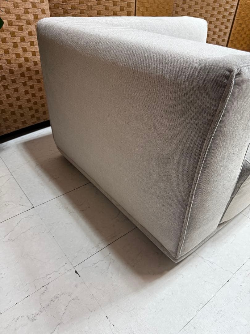 定価¥84,500 Francfranc メーネ カウチ L ライトグレー