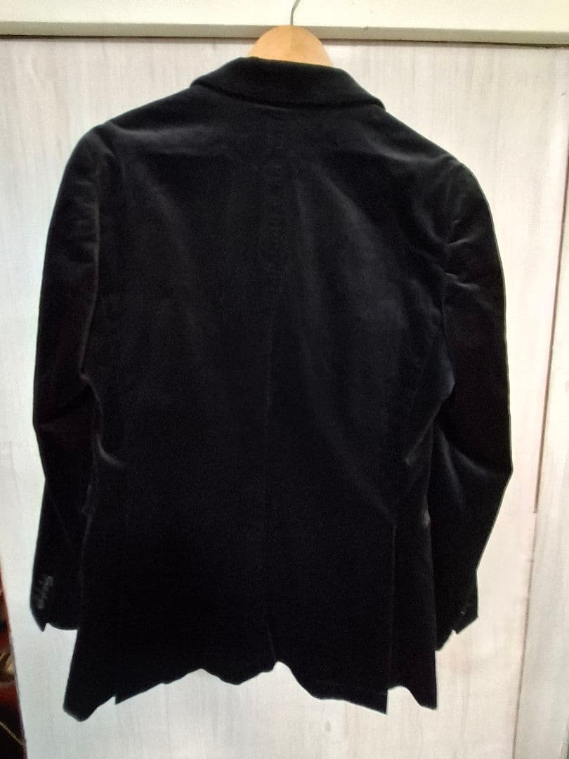 美品 BURBERRY BLACK LABEL ベロアテーラードジャケット L